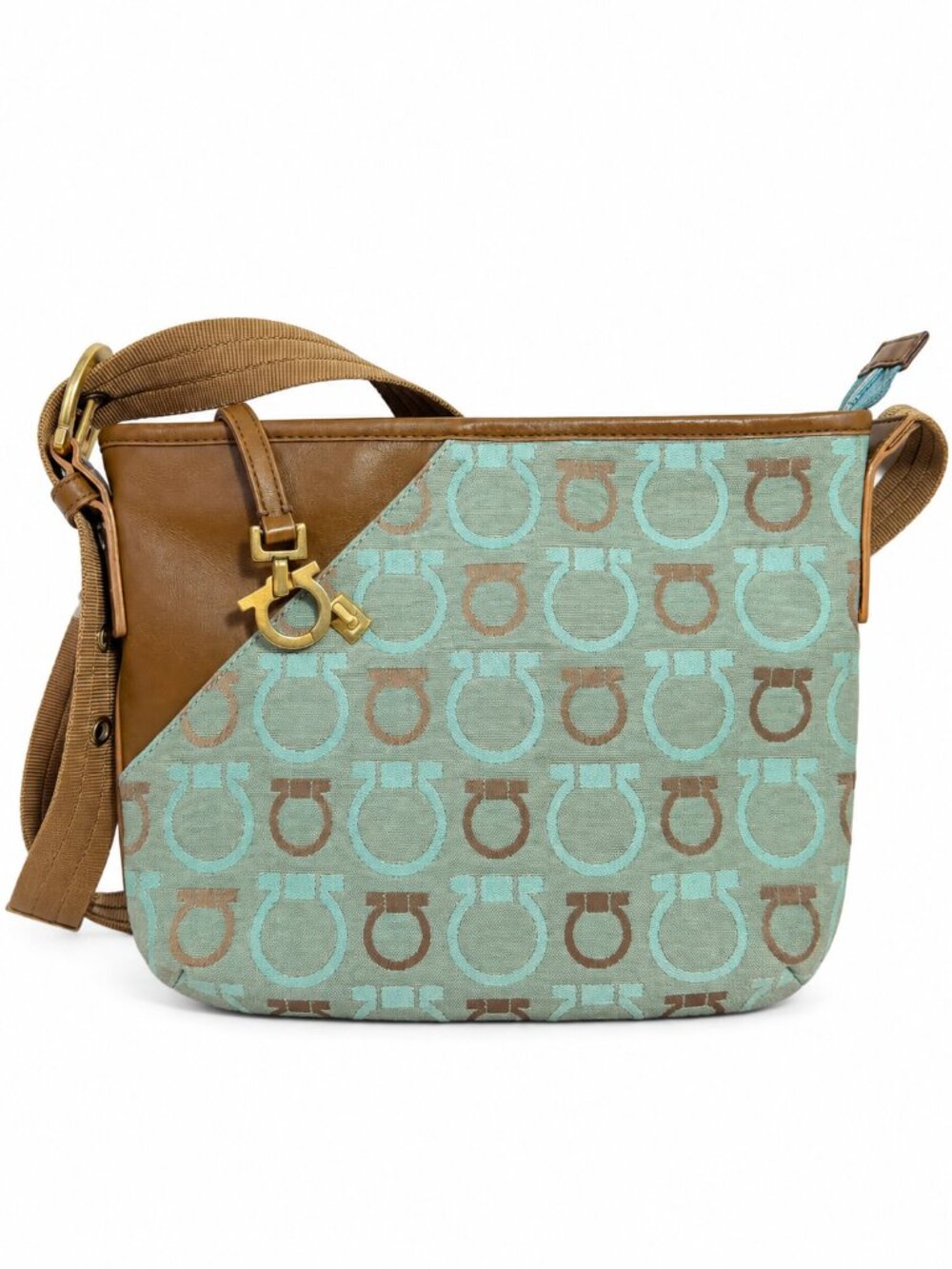 Salvatore Ferragamo Gancini Monogram Crossbody Shoulder Bag